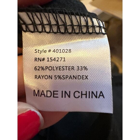 Bowie Black Tank Top Bodysuit Retro Style M Project Karma - Picture 9 of 10